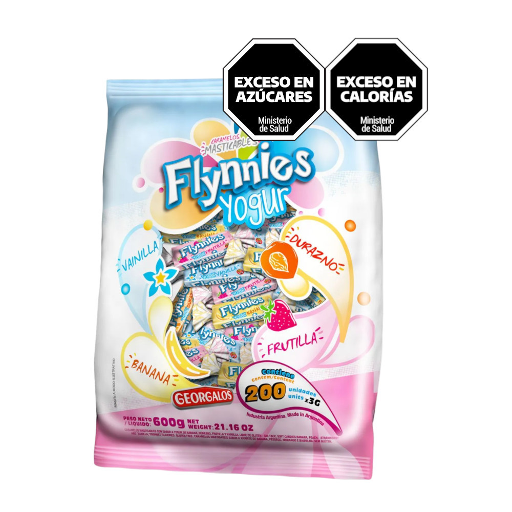 Caramelos Yoghurt Surtido Flynnies 600 Grs
