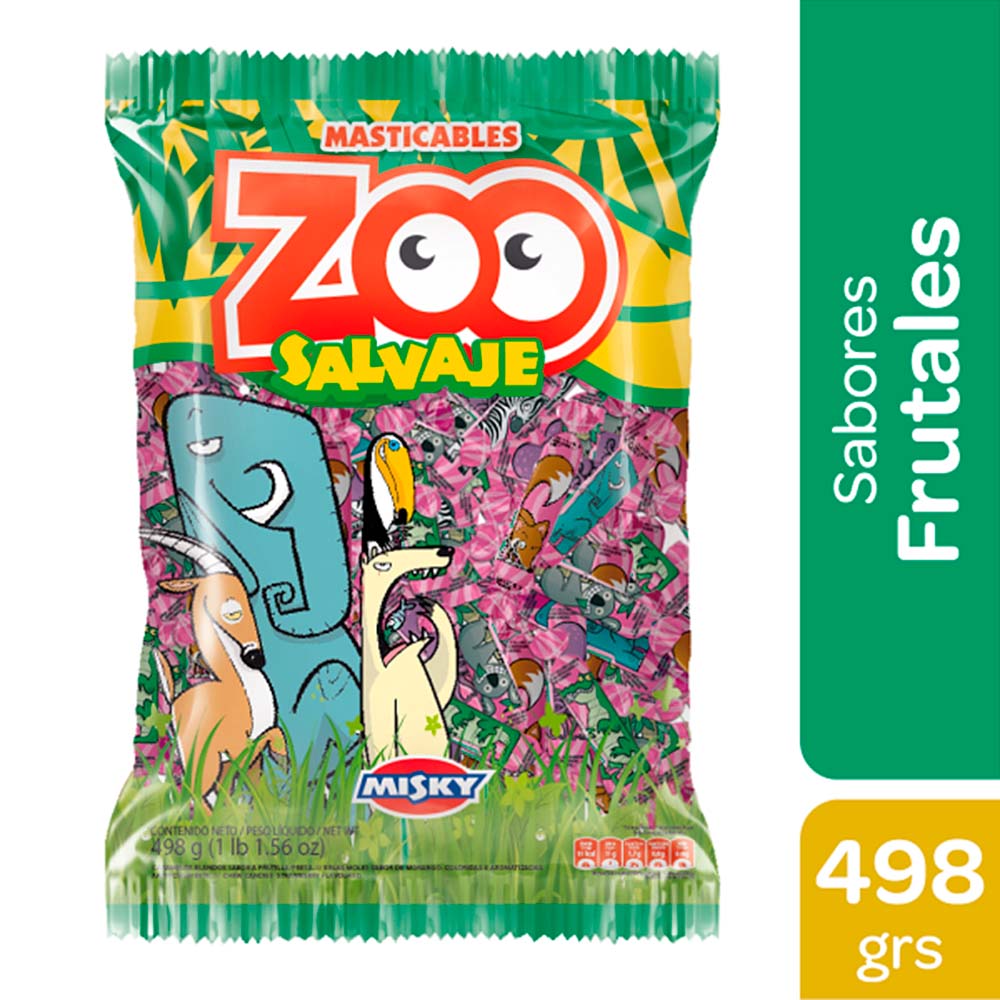 Caramelos Zoo Arcor 498 Grs