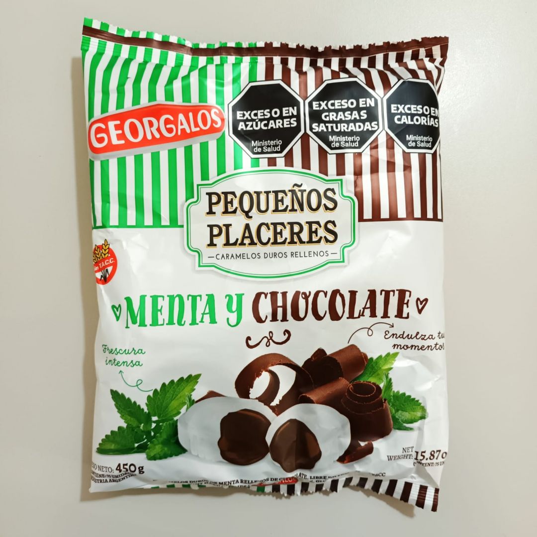 Caramelos de Menta y Chocolate Georgalos 450 Grs