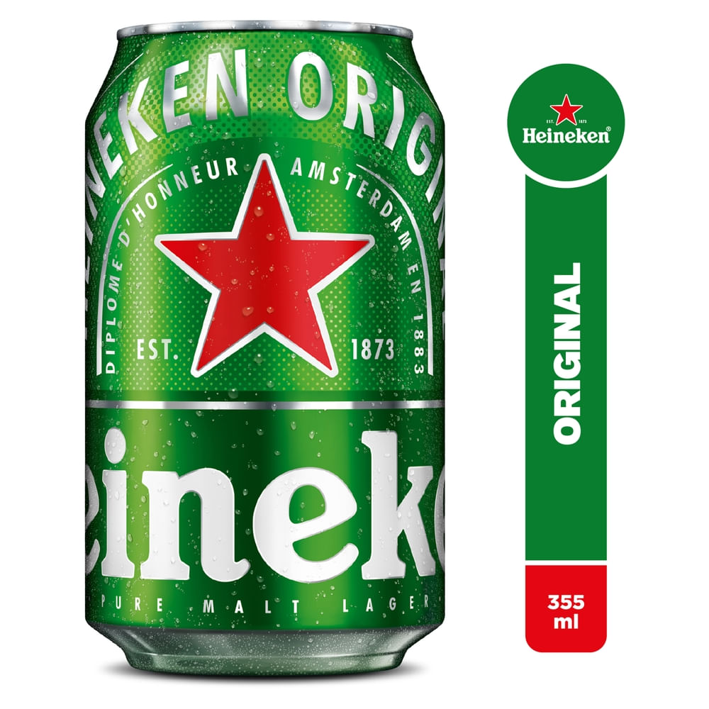Cerveza 0.0 S/Alcohol Lata Heineken 355 cc