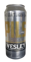 Cerveza Amber Lager Lata Wesley 473 cc