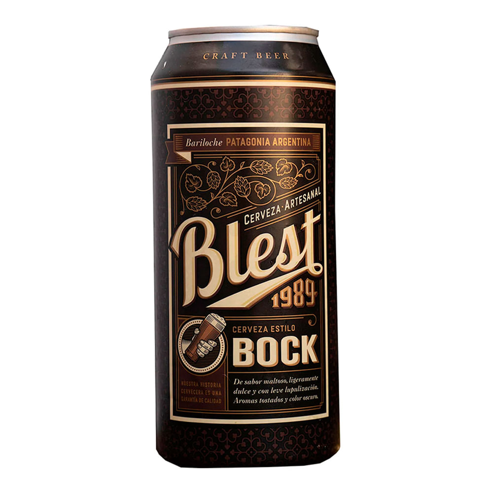 Cerveza Bock Lata Blest 473 cc
