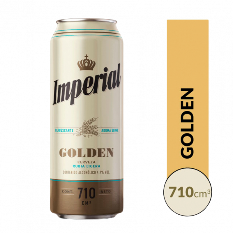 Cerveza Golden Lata Imperial 710 cc