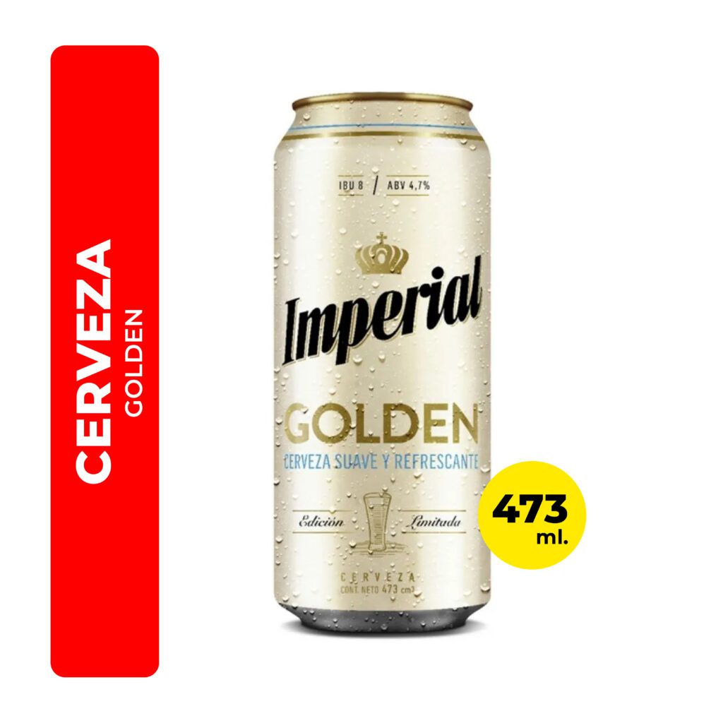 Cerveza Golden S/Alcohol Lata Imperial 473 cc