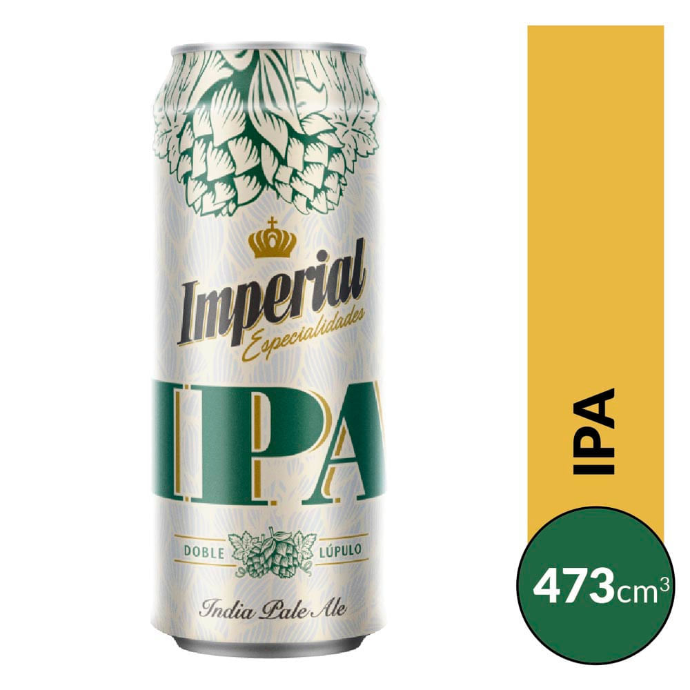 Cerveza Ipa Lata Imperial 473 cc
