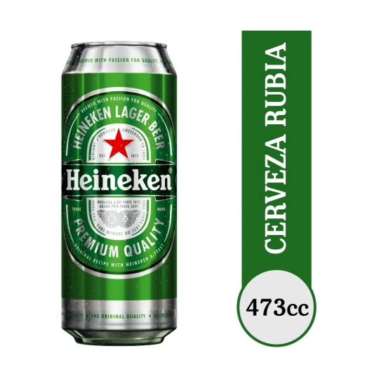 Cerveza Lata Heineken 473 cc