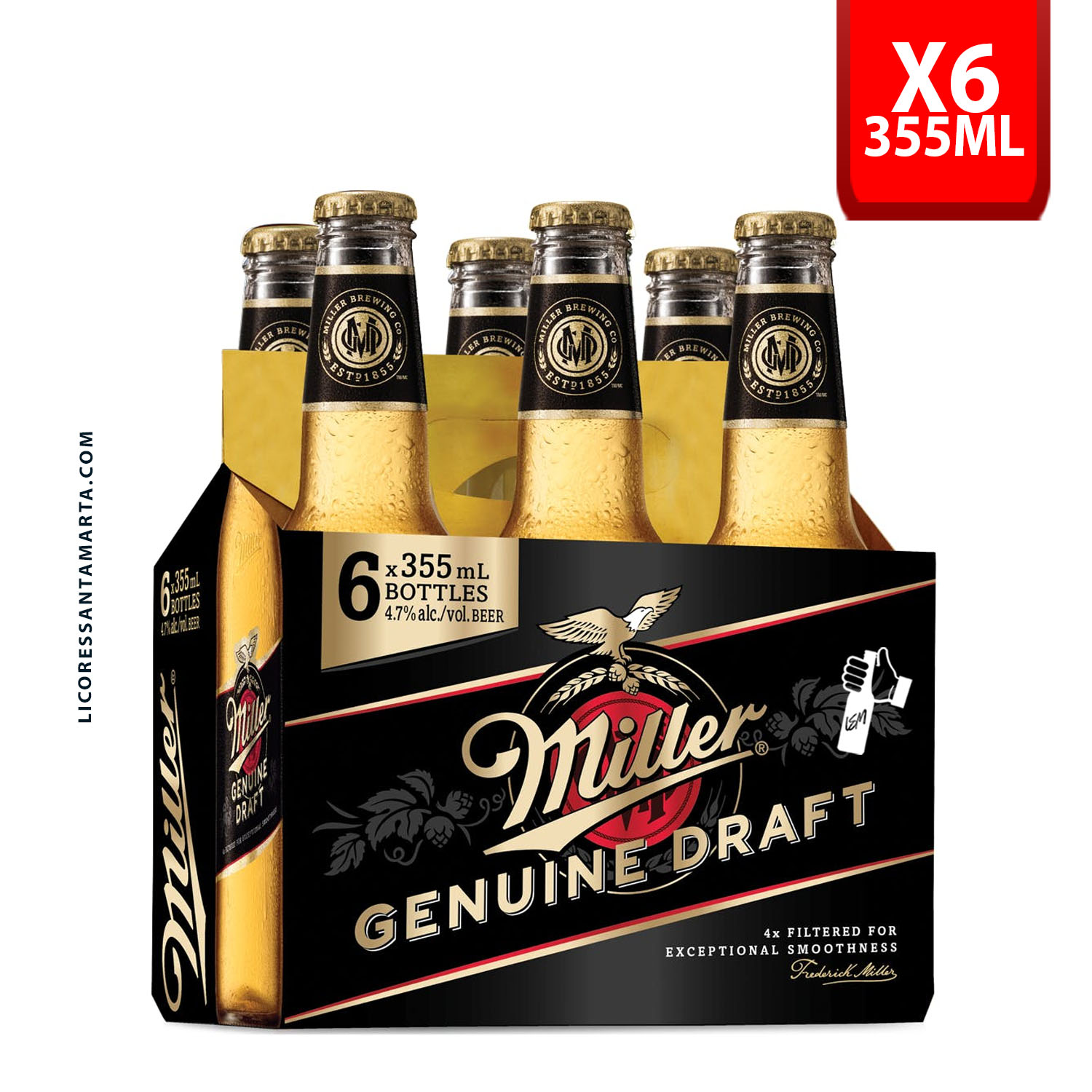Cerveza Lata Miller 710 cc