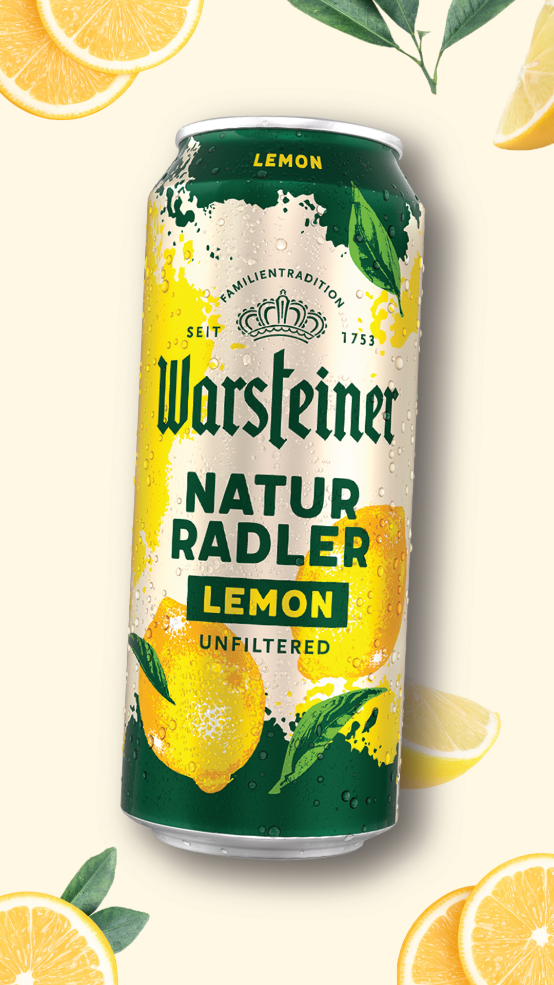 Cerveza Lata Natur Radler Lemon Warsteiner 473 cc
