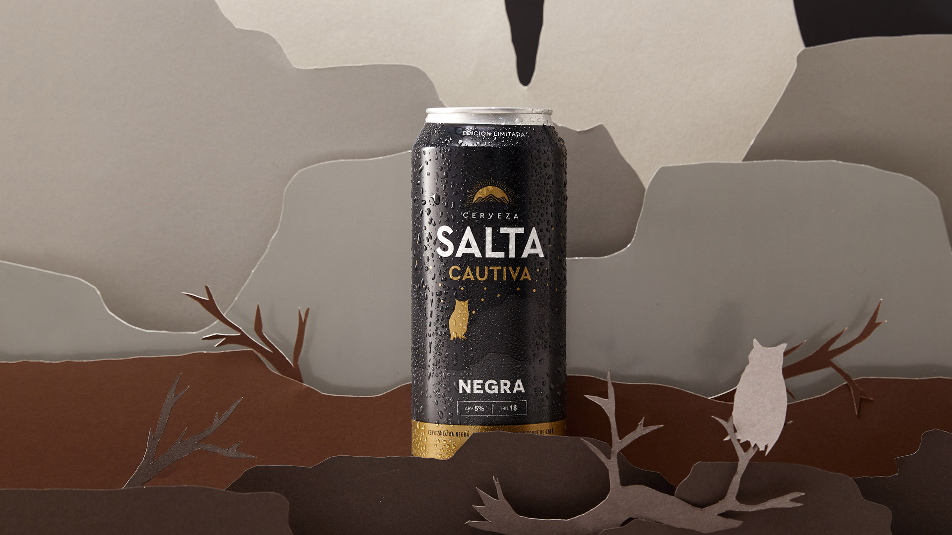 Cerveza Negra Lata Salta Cautiva 473 cc