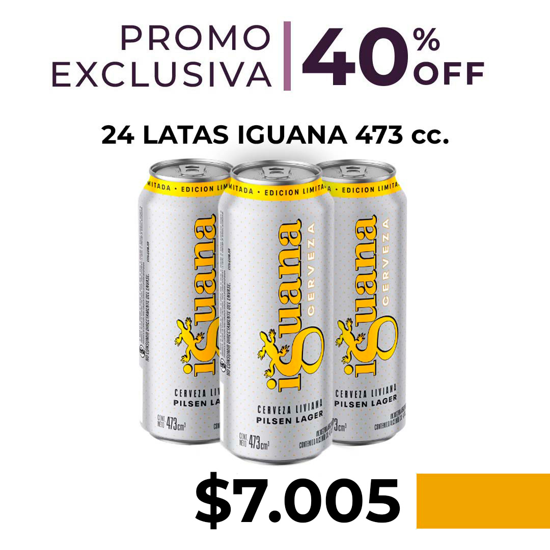 Cerveza Pilsen Lata Iguana 473 cc