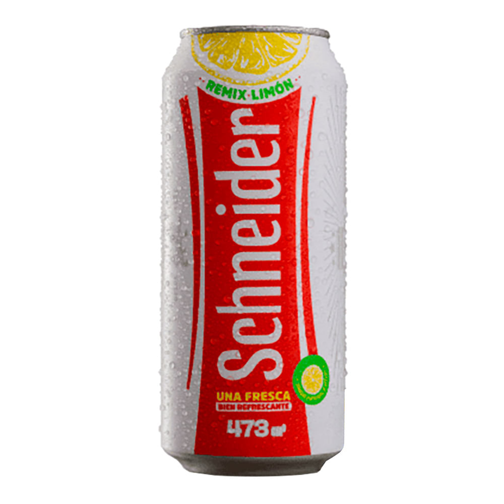Cerveza Remix Limon Lata Schneider 473 cc