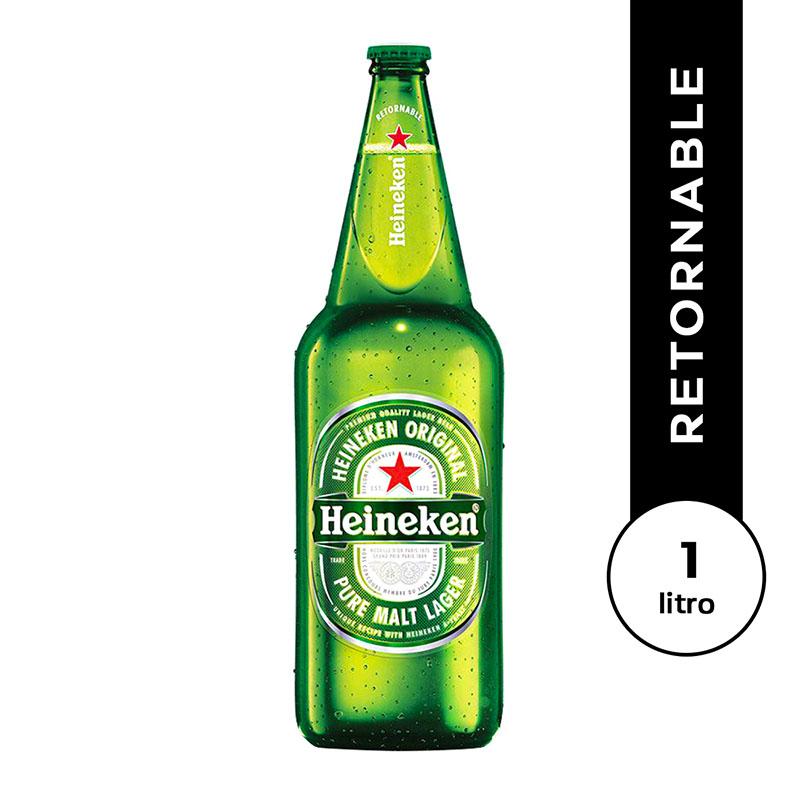 Cerveza Retornable Heineken 1 Lts