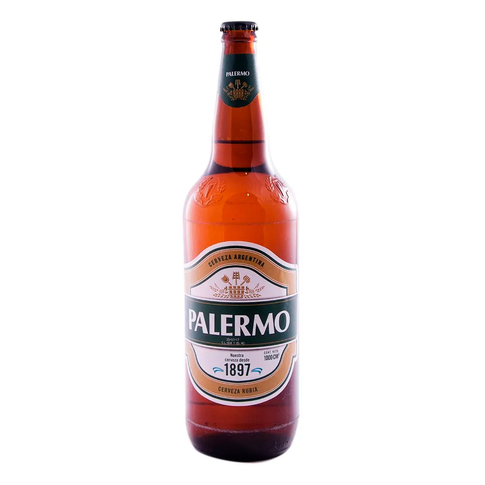 Cerveza Rubia Retornable Palermo 970 cc