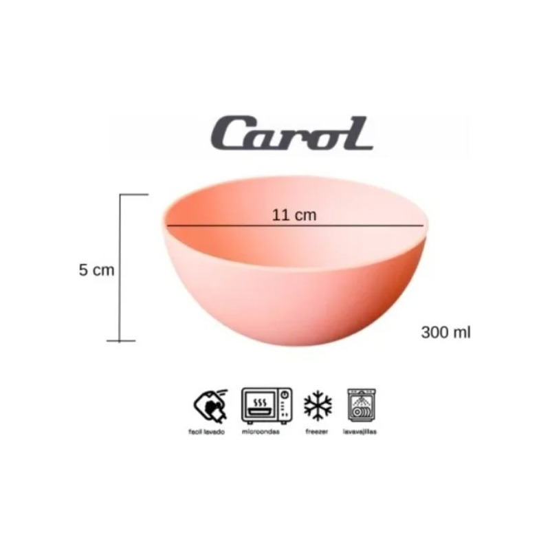 Compotera Plastico PP 11cm Ladrillo Carol 1 Un