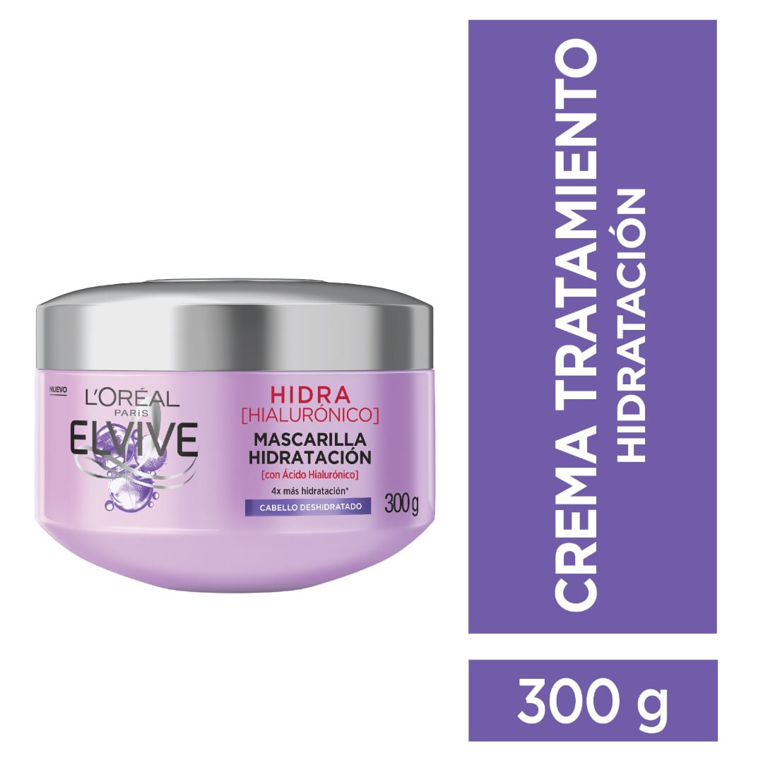 Crema Tratamiento Hidra Hialuronico Elvive 300 Grs