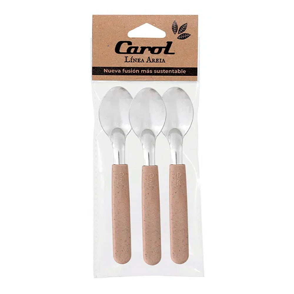 Cuchara Mesa 908 Blisterx3 Beige Carol 3 Un