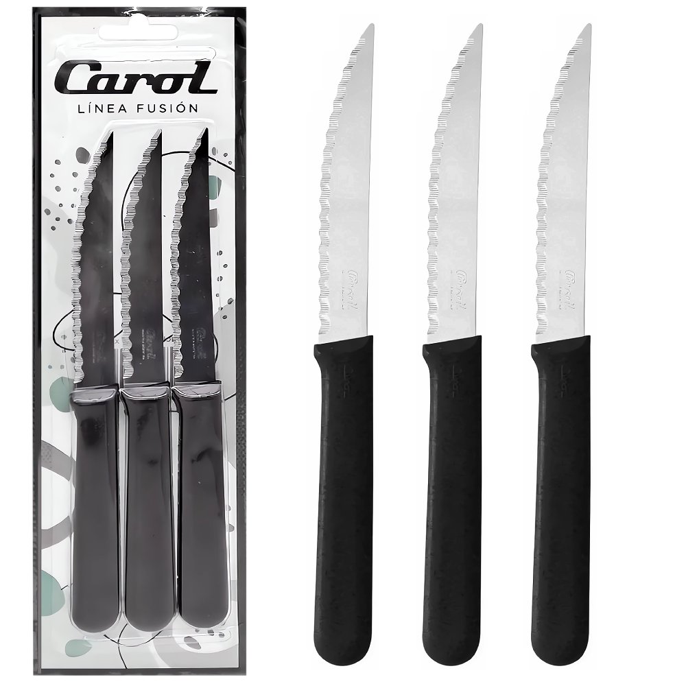 Cuchillo Mesa 910 Blisterx3 Beige Carol 3 Un