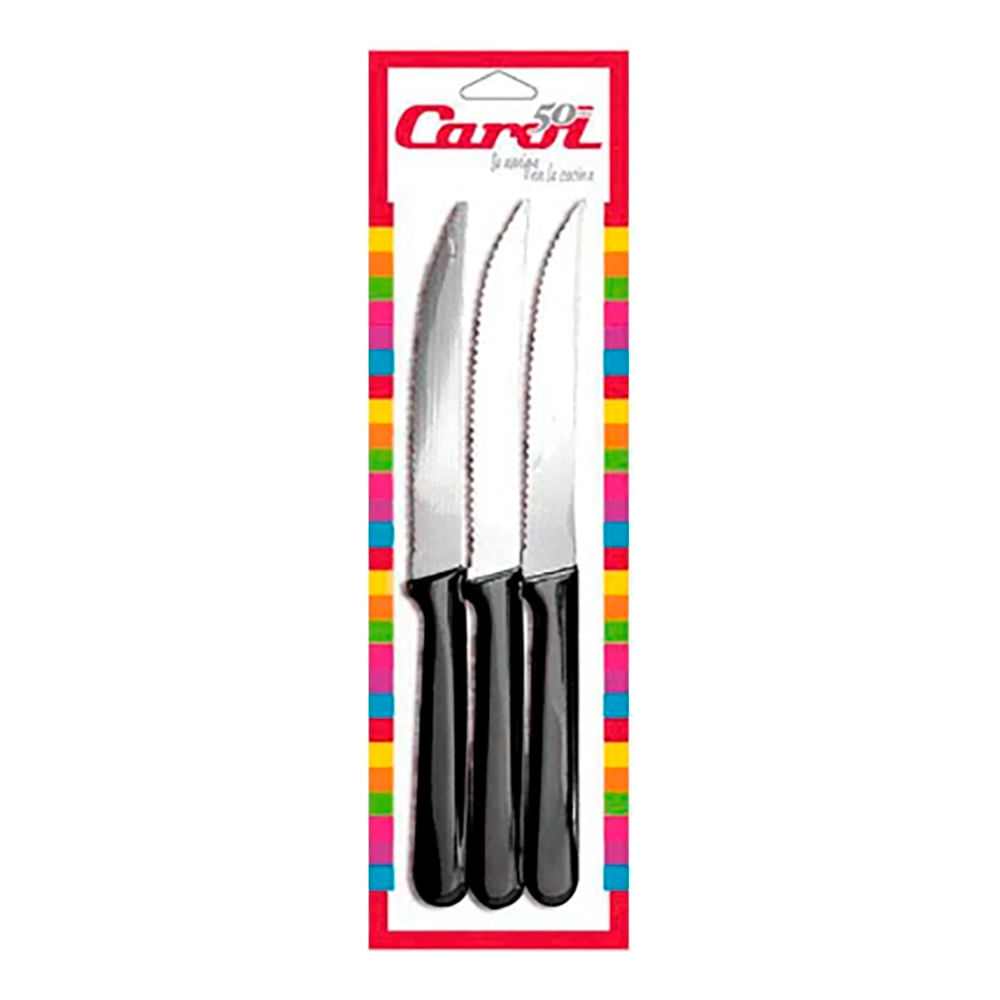 Cuchillo Mesa 910 Blisterx3 Tiza Carol 3 Un