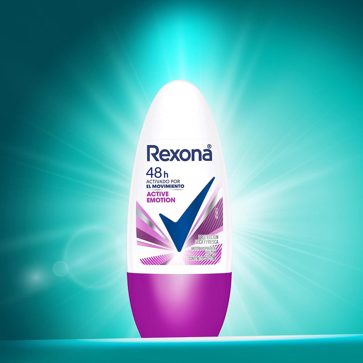 Desodorante AP Active Emotion 48Hs Roll Rexona 50 ml