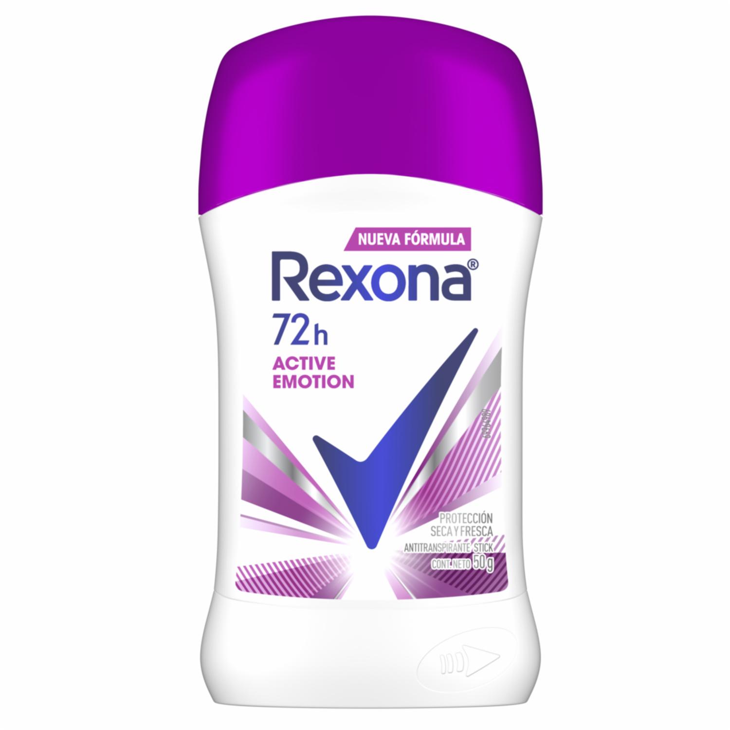 Desodorante AP Active Emotion 72Hs Stic Rexona 50 Grs