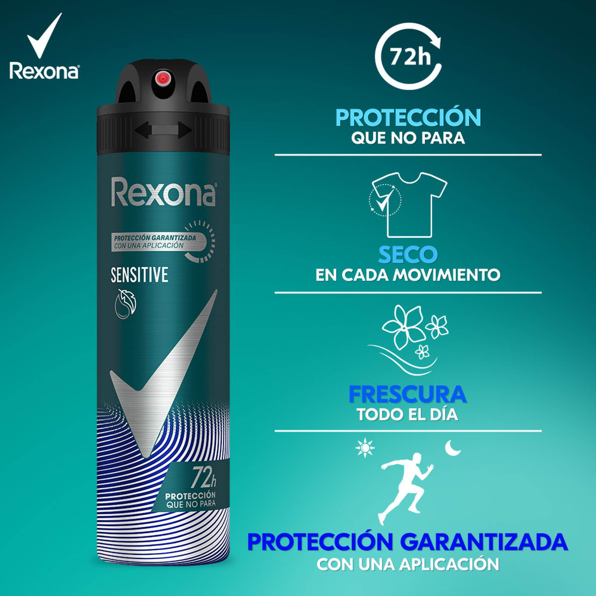 Desodorante AP Hombre Men Prot.Garantiz Rexona 150 ml