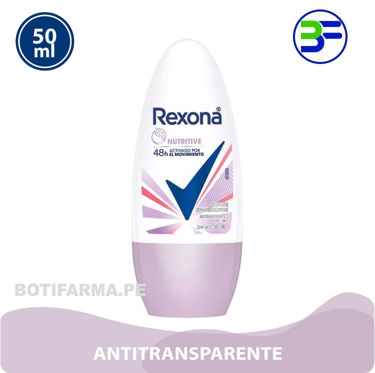 Desodorante AP Nutritive 48Hs RollOn Rexona 50 ml