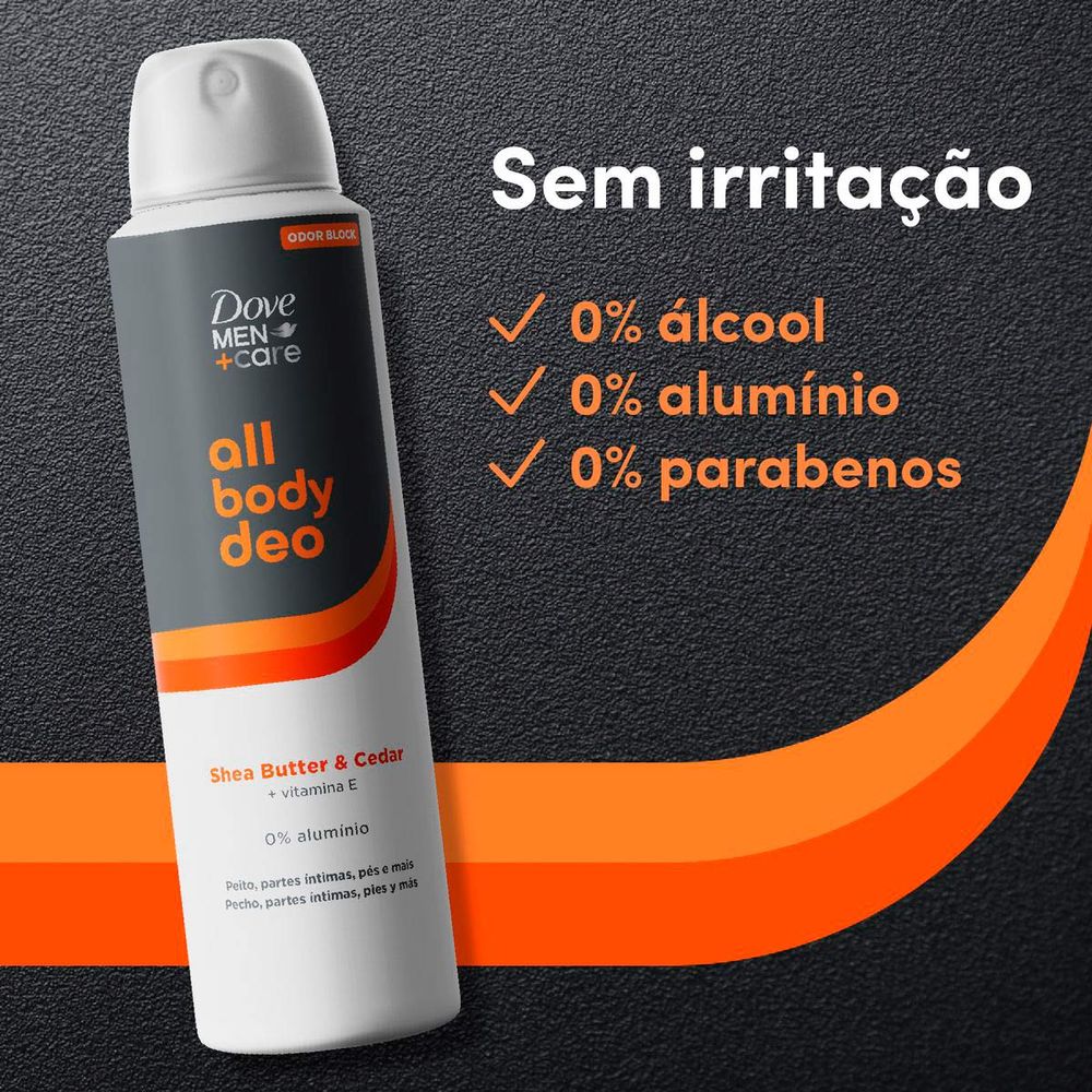 Desodorante All Body Men Shea Butter & Dove 150 ml