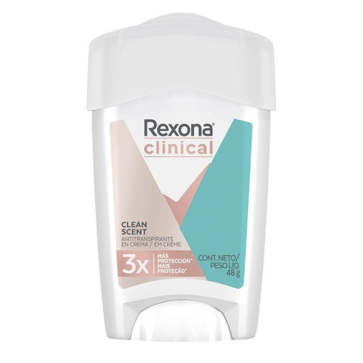 Desodorante Clinical Clean SoftS Crema Rexona 48 Grs