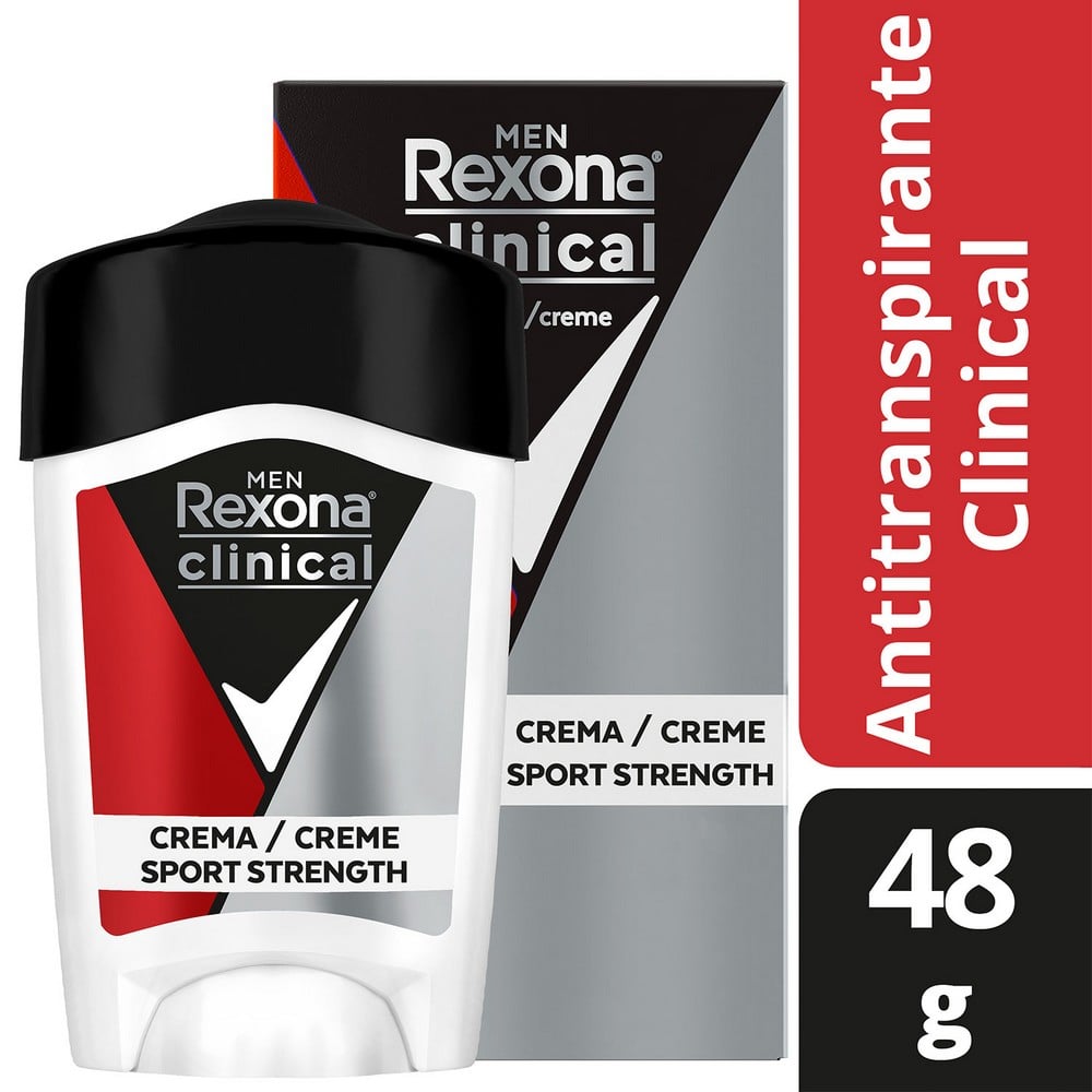 Desodorante Clinical Sport Strength Cre Rexona 48 Grs