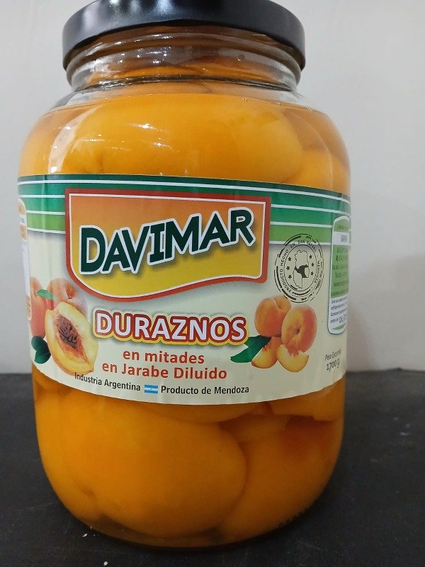 Duraznos en Trozos Jarabe Diluido Copa de Oro 3 Kgr