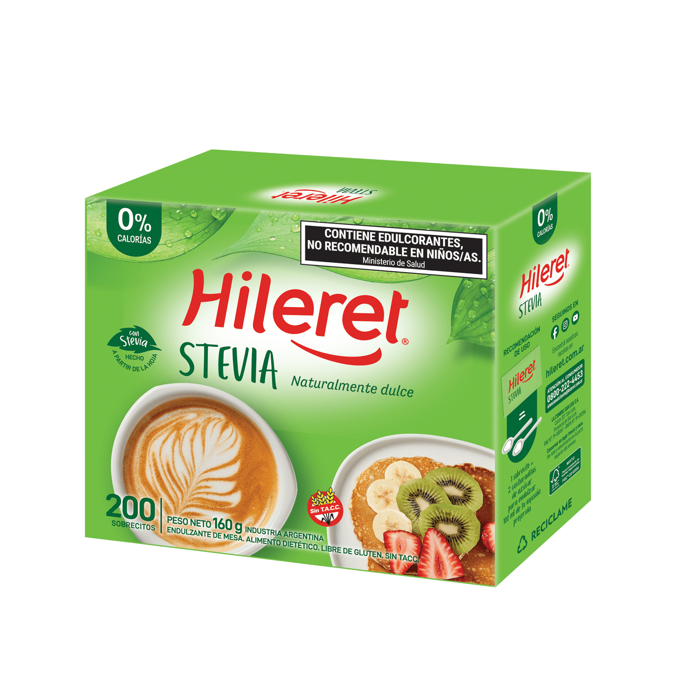 Edulcorante Stevia Hileret 200 Un