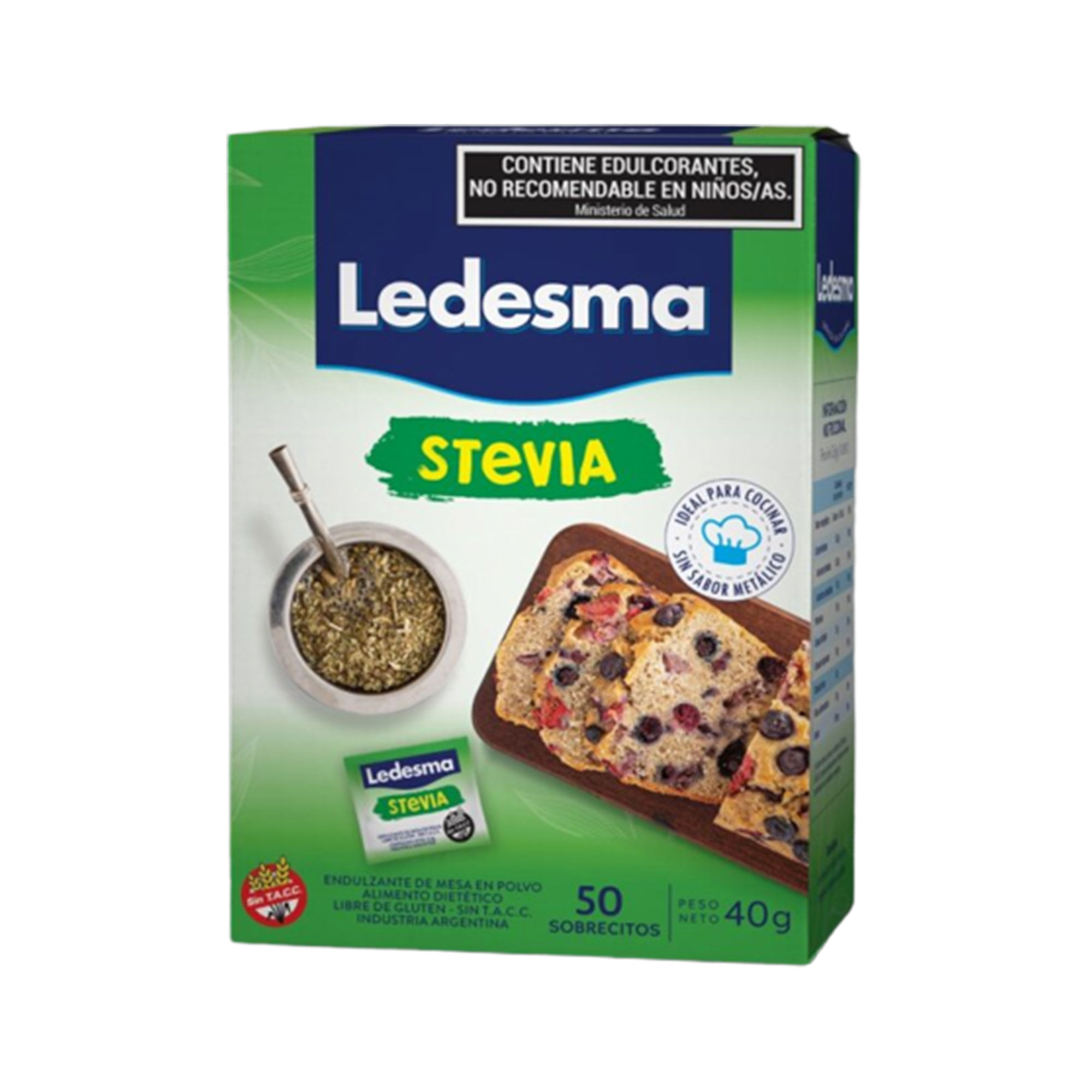 Edulcorante Stevia Sobres Ledesma 396 Un