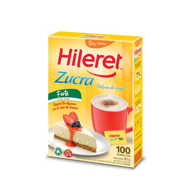 Edulcorante Zucra Hileret 100 Un