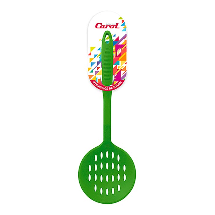 Espumadera Nylon Verde Areia Carol 1 Un