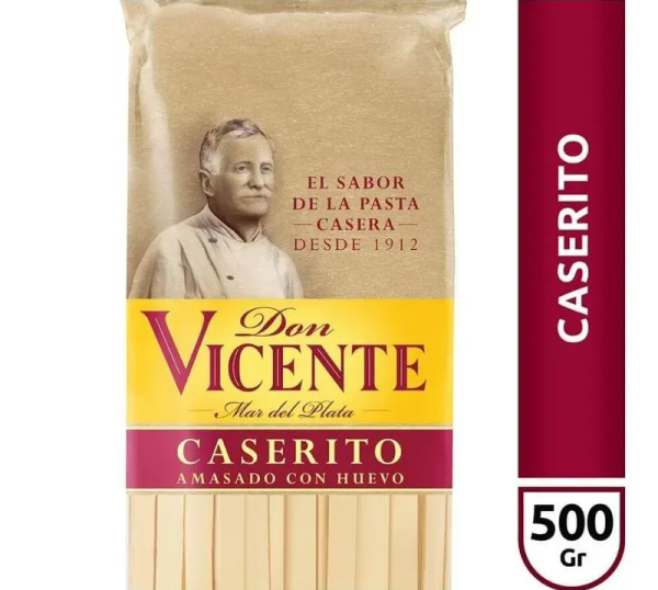 Fideos Caseritos Don Vicente 500 Grs