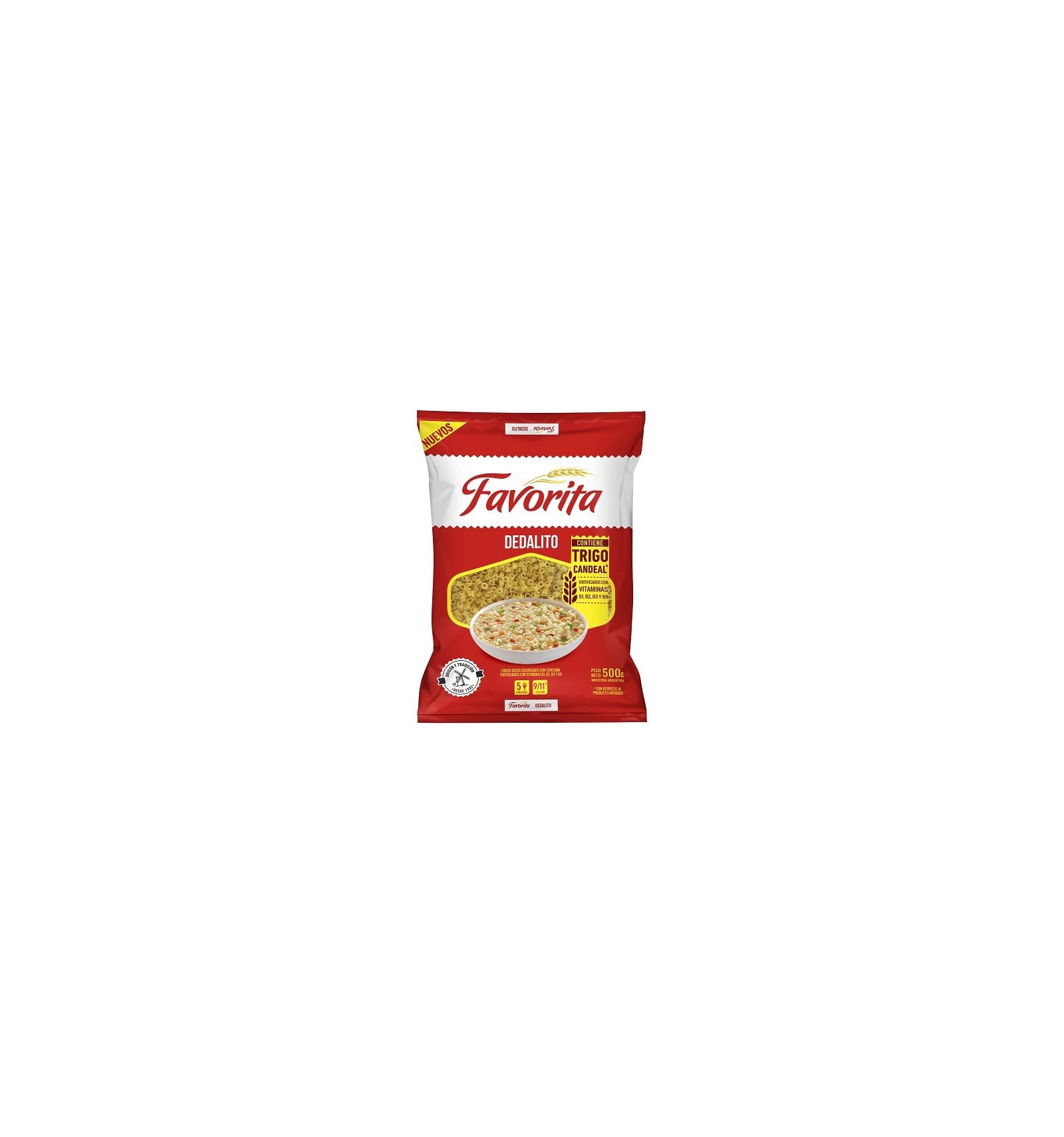 Fideos Dedalitos Favorita 500 Grs