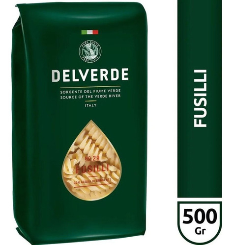 Fideos Fusilli Delverde 500 Grs