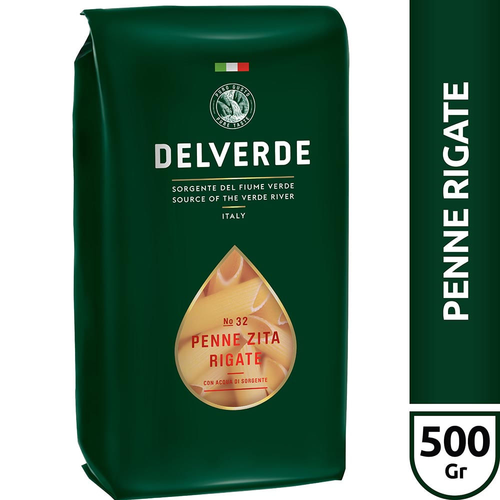 Fideos Penne Zita Rigate Delverde 500 Grs
