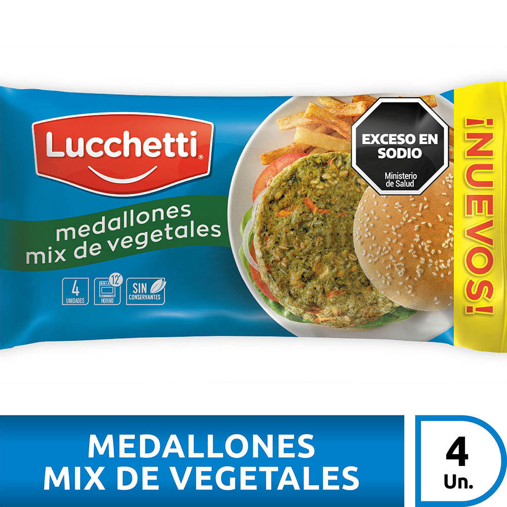 Fideos Preparados C/Ssa.Mix de Vegetale Lucchetti 350 Grs