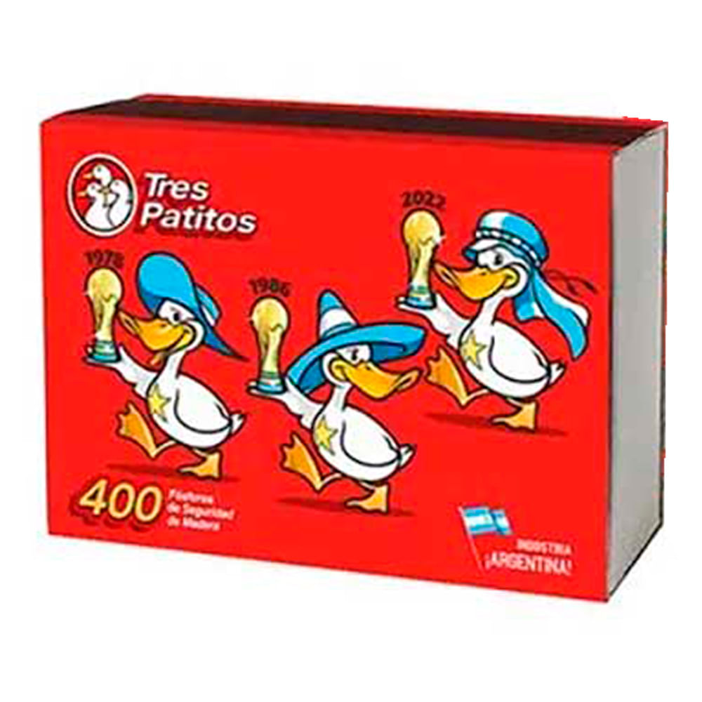 Fosforos TriCampeones Tres Patitos 400 Un