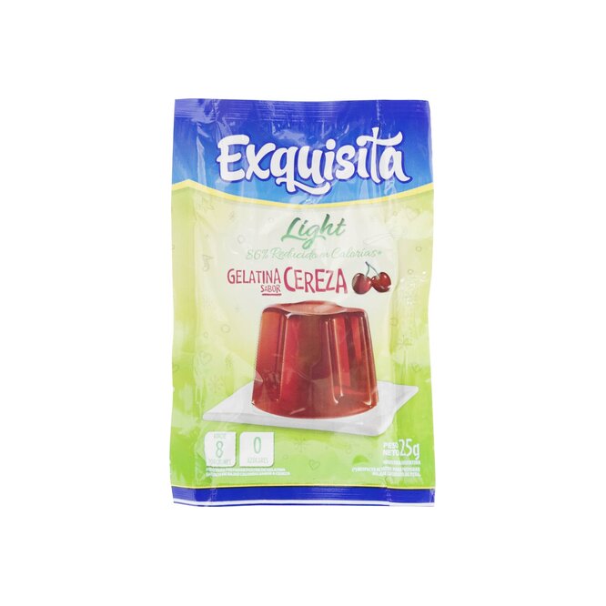Gelatina Durazno Light Exquisita 25 Grs