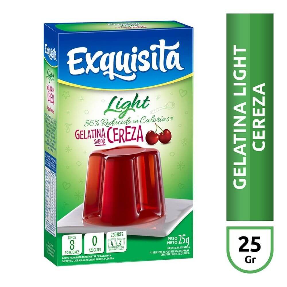 Gelatina Durazno en Sobres Exquisita 40 Grs