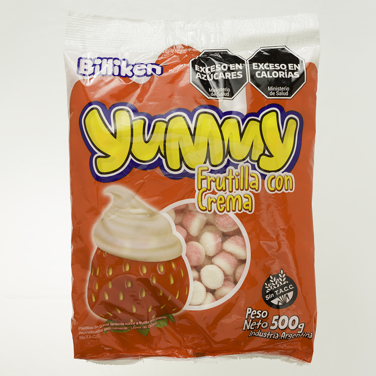 Gomitas Frutillas C/Crema Yummy 500 Grs