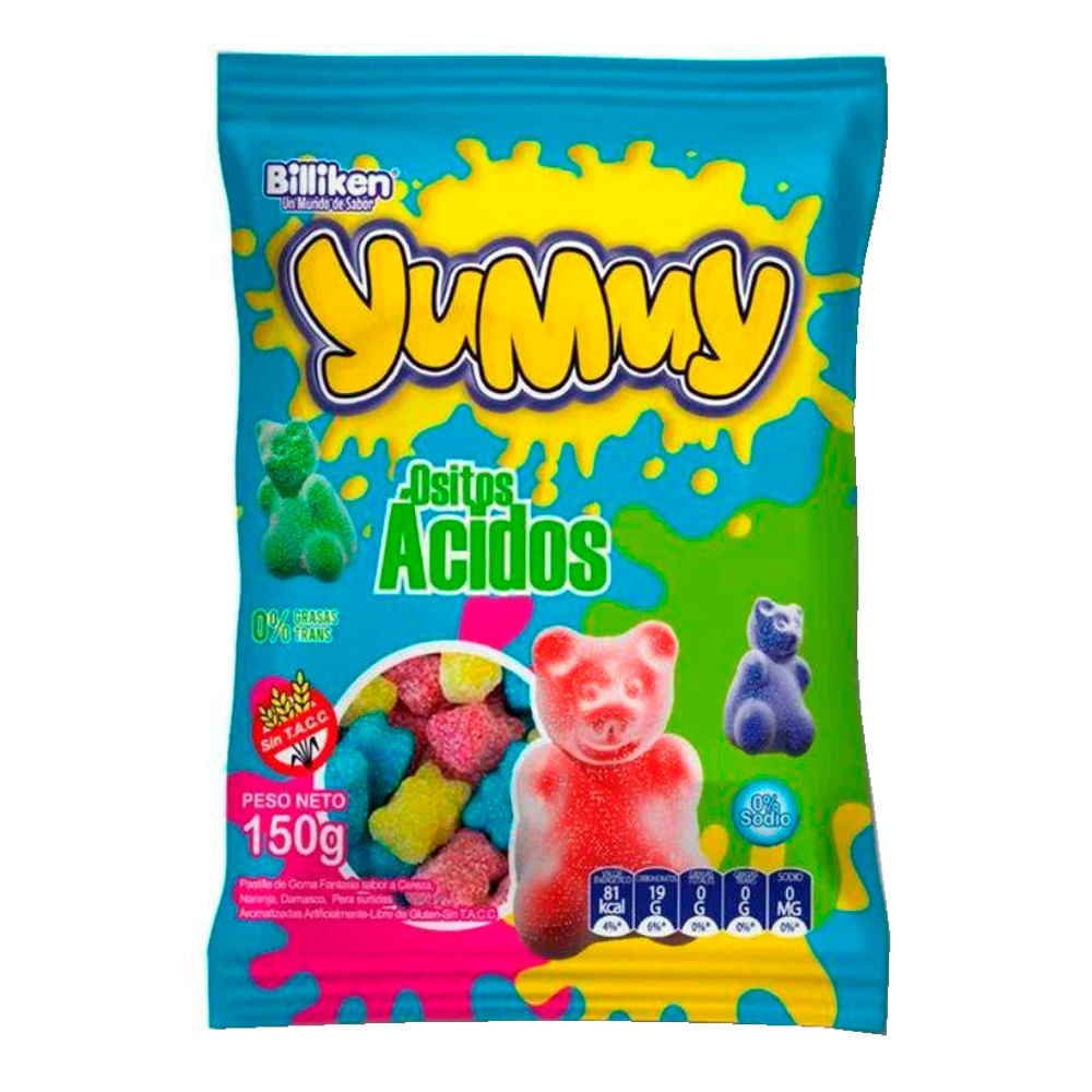 Gomitas Ositos Acidos Yummy 150 Grs