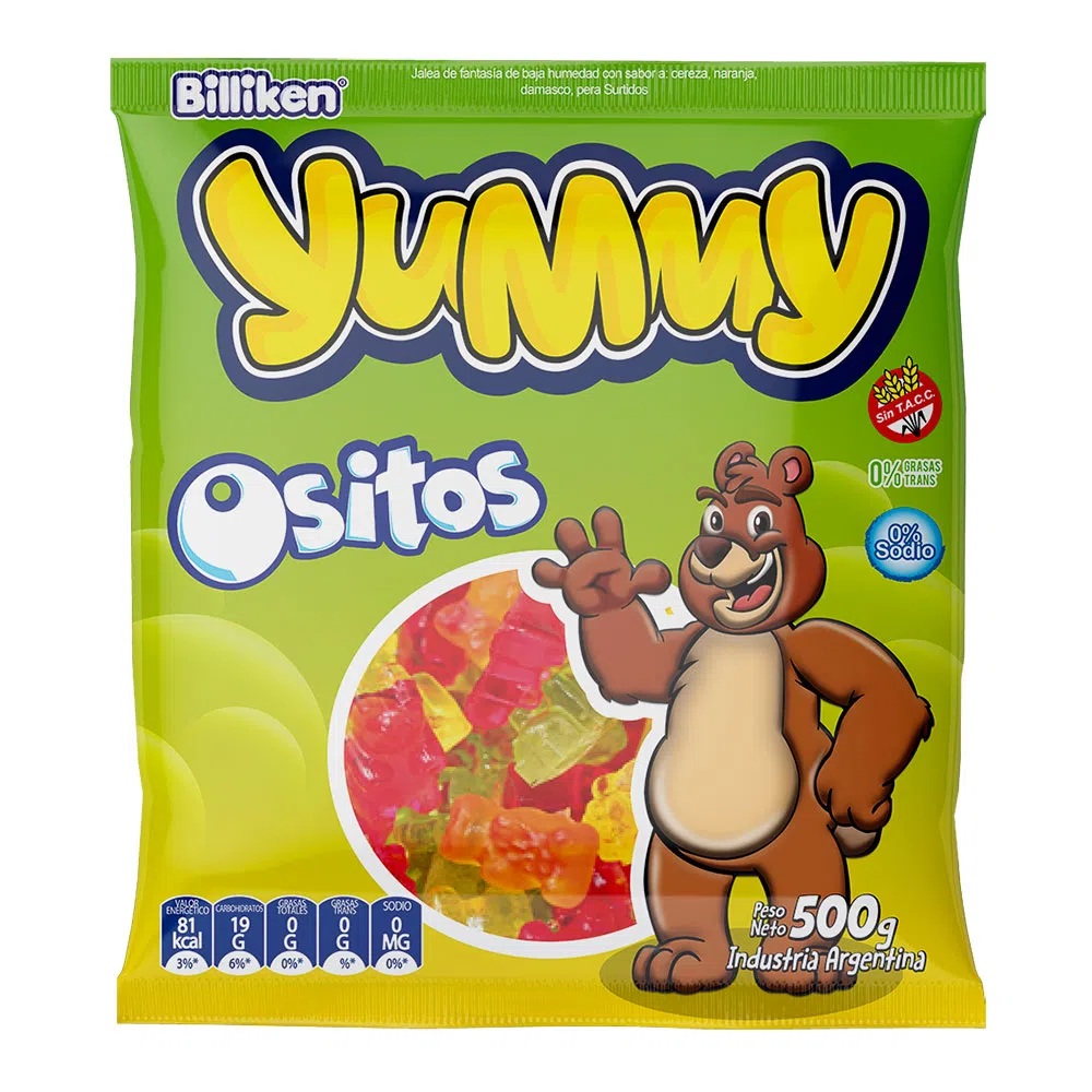 Gomitas Ositos Yummy 500 Grs
