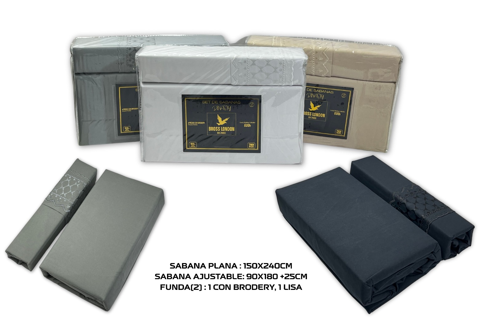 JUEGO SABANA DINASTY BROSS - TWIN