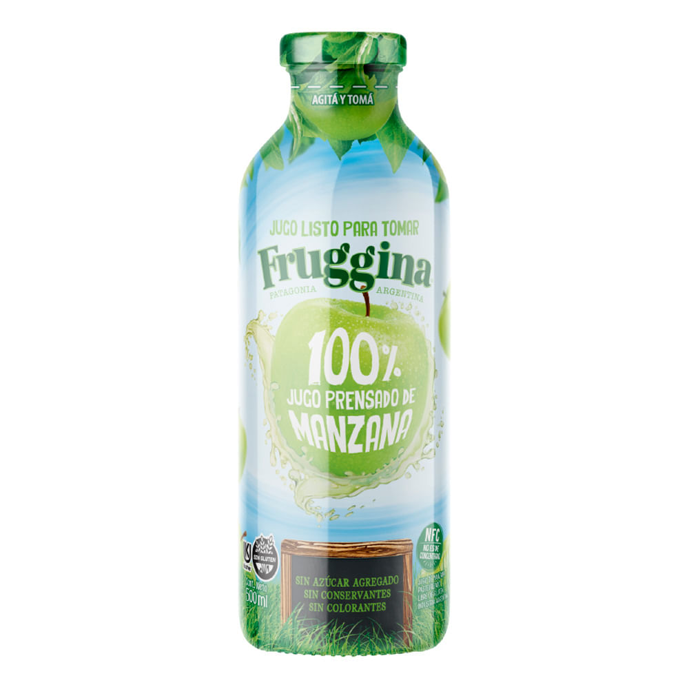 Jugo Prensado 100% Pera Bot. Fruggina 250 ml