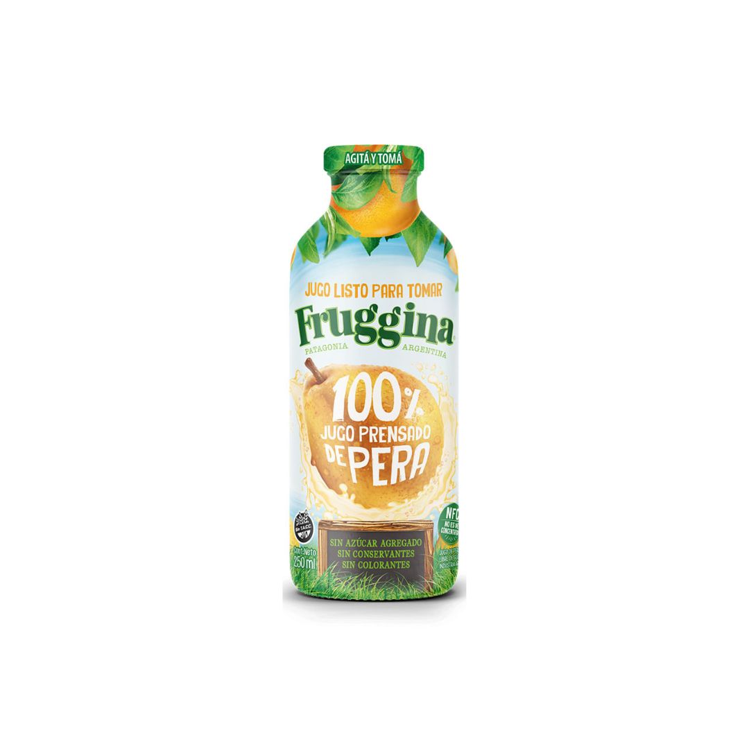 Jugo Prensado 100% Pera Bot. Fruggina 500 ml