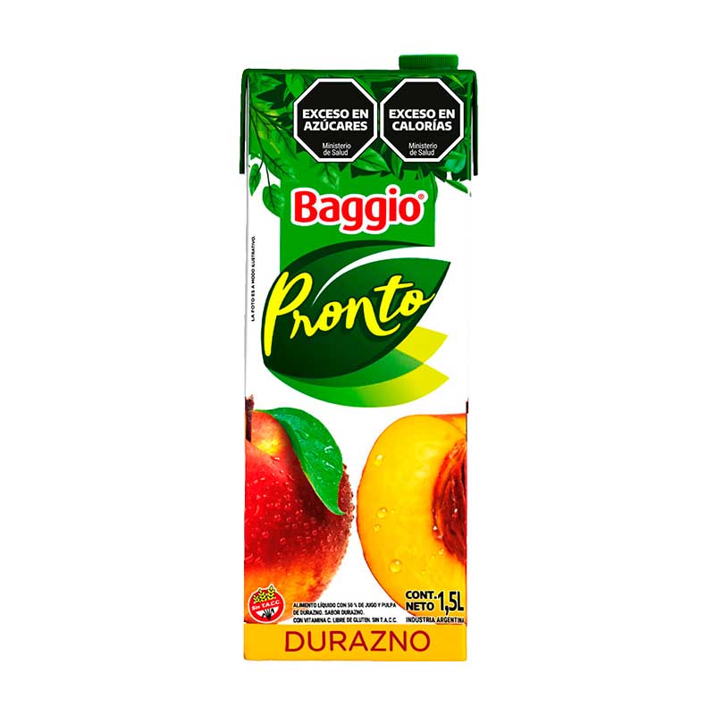 Jugo Pronto Durazno Baggio 1.500 Lts