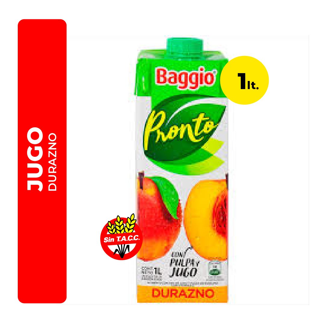 Jugo Pronto Durazno Baggio 1 Lts